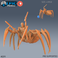 2211-Dark-Elf-Spider-Warrior-Large.png Fichier 3D Guerrier araignée elfe noir ‧ DnD Miniature ‧ Tabletop Miniatures ‧ Gaming Monster ‧ 3D Model ‧ RPG ‧ DnDminis ‧ STL FILE・Modèle à télécharger et à imprimer en 3D