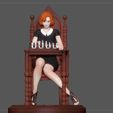 5.jpg QUEENS GAMBIT ANYA TAYLOR JOY CHESS GIRL CHARACTER STATUE 3D print model