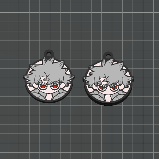 Ludo - Gachiakuta x 2 (One and Mirror Sided versions) Anime Keychains Collection - 4 Color 3MF for AMS Printers