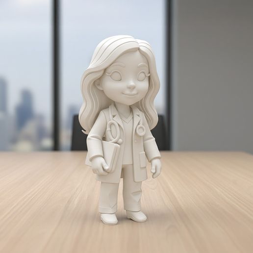 ♀️ Doutor Feminino Chibi 3D Imprimível Modelo de impressão 3D