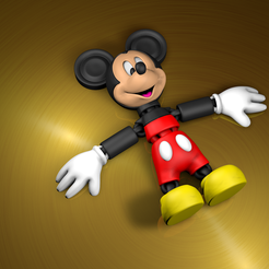 sss.png Flexi Print in place : Disney's Mickey Mouse