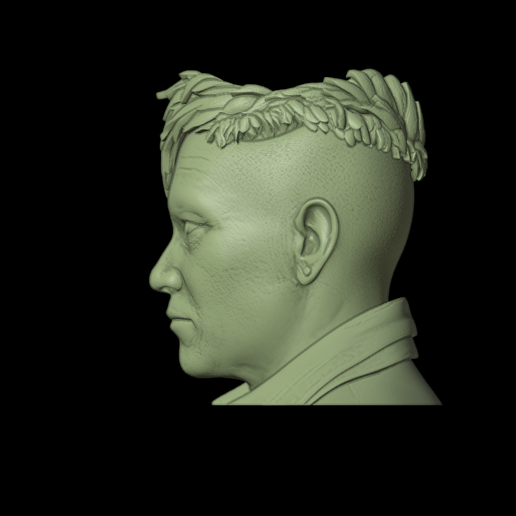 blender_vzjhFwztED.png Pagan Min Büste, Vase aus Far Cry 4, Kopfskulptur und Übertopf für 3d-Druck