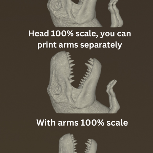 75-Scale.png T-REX DINOSAUR HEAD WALL MOUNT NO SUPPORTS