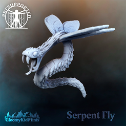 banner_insta.png Free STL file Snake Fly・3D printing idea to download