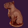 02.png Capybara 3D print model