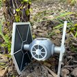 IMG_5177-conv.jpeg Archivo STL STAR WARS TIE FIGHTER JARDINERA / MACETA EASY PRINT・Modelo para descargar y imprimir en 3D