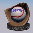 Charros02.jpg BaseBall trophy (trophy) glove and ball