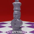 cap am.png Chess Board Avengers vs Justice League