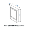 ul €E IKEA HEMNES MIRROR CABINET Dollhouse Miniature 1:12 Scale Miniature IKEA-inspired Hemnes Mirror Cabinet Furniture, Furniture for Ikea Dollhouse 1:12