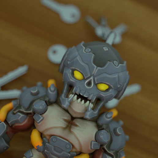 Doom Dreadknight Keychain 3D model