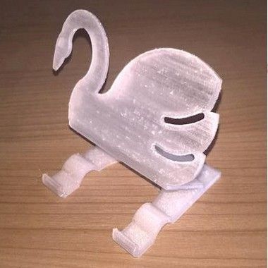 support swan glass.jpg Fichier STL Support cygne (Swan)・Modèle imprimable en 3D à télécharger, curlydesign