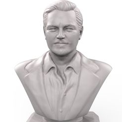 1.jpg Free 3D file Bust Leonardo DiCaprio・3D printer design to download