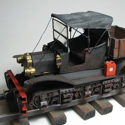 VintageRailcar_WithCanopy02.jpg Free STL file Vintage Railcar - 36mm gauge・3D printer design to download