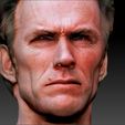 0017_Layer 12.jpg Clint Eastwood textured 3d print bust