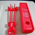 DSCN0534.JPG chopsticks set 2016 year of the goat and 2017 year of the rooster