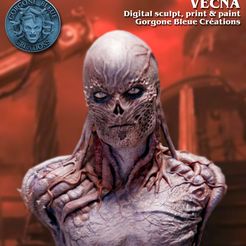 VECNA Digital sculpt, print & paint Gorgone Bleue Créations Vecna - Strangers Things