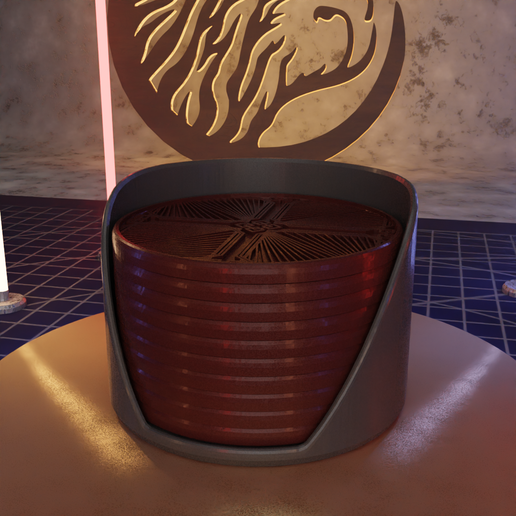 0001.png Capygon Coasters - Art Deco Pattern