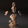 part-사본.jpg Bust of Zhao Yun - Romance of the Three Kingdoms 3D print model