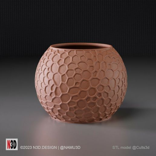 vase-1014-voronoi-pot-vase-stl-01.jpg PLANTER 2025, VORONOI PLANTER POT