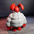 conejo1.png RUBY - ATMOS Art Toy | Kaninchen Kaninchen Streetwear Skulptur | 3D Printable Model