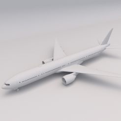 Boeing 777 1.jpg Fichier 3D gratuit Fichier STL numérique 3D de l'avion Boeing 777 PRINTABLE・Idée pour impression 3D à télécharger, Alpha3D_Digital