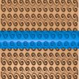52222.jpg Greek pattern clay roller stl / pottery roller stl / Aztec pattern clay rolling pin /ethnic pattern  cutter printer