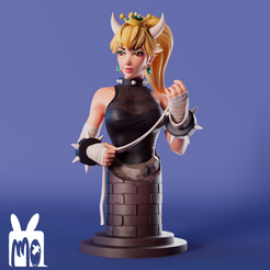 bowsette_color1.png Peach Bowsette Fanart Garage Kit