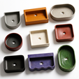 Gemini_Generated_Image_tbnkektbnkektbnk.png Modern Washbasin Master Models - 9 Piece Sink Collection - STL for Silicone & Thermoform Mold Making - Concrete & Terrazzo Casting Patterns