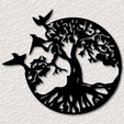 project_20230824_1026344-01.png Birds in the Tree of Life wall art tree of life wall decor 2d art