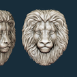 2.png Lion Head - 3D STL File for CNC