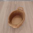 untitled5.png 3D Wicker Mesh Basket 2 with Stl File & Mini Box, 3D Printing, Jewelry Dish, Wicker Decor, Gift for Girlfriend, Wicker Laundry Basket