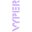 4_Lamp_Text_Vyper.stl LED Bar Mounting System Anycubic Vyper