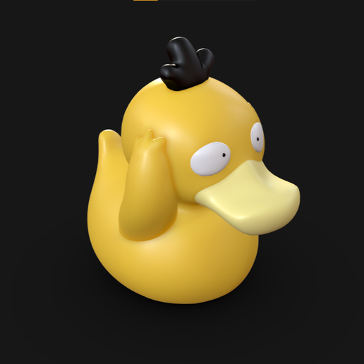 Pokemon Psybberduck – Toy 3D Printable Model