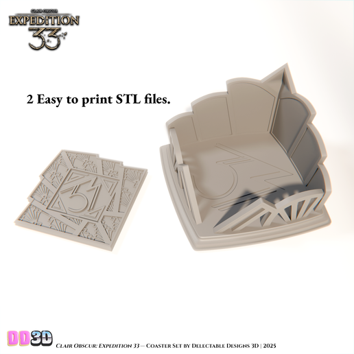 Coaster-Listing-Photo-4.png Expedition 33 Coaster Set STL Files