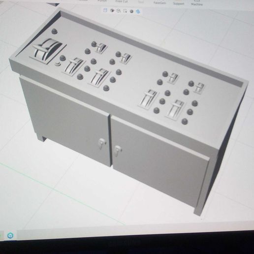 👴 Old control panel 1:35・Free STL File for 3D printing・Cults