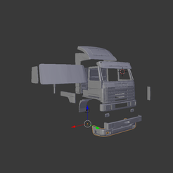 143m-1.png 3D file RC truck cab 1:14 Model 143M・3D print design to download