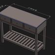 il_1588xN.6897265077_n2w0.jpg Mini Console Table 1/12 scale for Doll Funiture, Doll House
