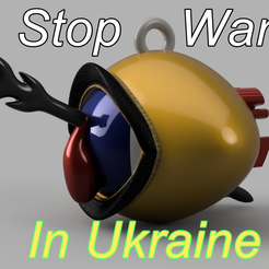 eye-07_2022-001s.png keychain  keyring trinket neck pendant key-keeper necklace Decor Sign "STOP WAR IN UKRAINE" PUTIN STOP - everyone should make and hang this sign everywhere real 3D Relief For CNC building decor wall or door-mount for decoration sw-07 3d print