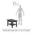 Pottery-Barn-Inspired-Mateo-Coffee-Table-Miniature-4.png Pottery Barn-inspired Mateo Rectangular Coffee Table, Miniature Table, Miniature Coffee Table, Pottery Barn Miniature