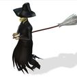 vid_00015.jpg DOWNLOAD HALLOWEEN WITCH 3D Model - Obj - FbX - 3d PRINTING - 3D PROJECT - GAME READY