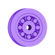 print_in_place_wheel_with_bearing.stl Ender 3 V2 Filament Guide with wheel and print in place bearing