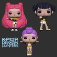 gold.jpg Huntrx GOLDEN - funko pop style! - zoey mira rumi - kpop demon hunters