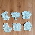 IMG_0206.jpeg 8pcs/set Cartoon Insect Cookie, Fondant, Clay Cutter Bee, Butterfly, Dragonfly, Lady bug, Spider, Snail, Ant, Worm Stamp Baking Pastry