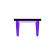 Scuplt_Leg_Table.obj Low-Poly Table - World Objects Collection