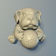 Dog.jpg The puppy with a ball 3D print model