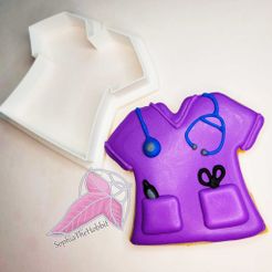 scrubCR01.jpg Nurse Scrub Cookie Cutter