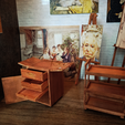 Artists-Room-Furniture-Collection_Miniature-15-Copy.png Studio Taboret  | MINIATURE ARTIST ROOM FURNITURE COLLECTION