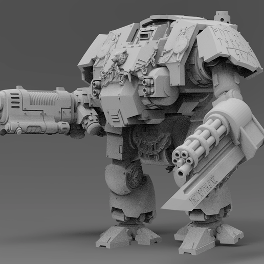 🐺 Rune Covered Wolf Mech - Modular version・Free STL File for ・Cults