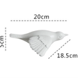 flying_birds_11.png Wall decoration - Flying birds (STL files for 5 different flying bird models)