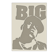 BIGStencil.png Biggie Smalls Wall Art - The Notorious B.I.G.